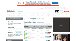 Desktop Screenshot of coloradogasprices.com